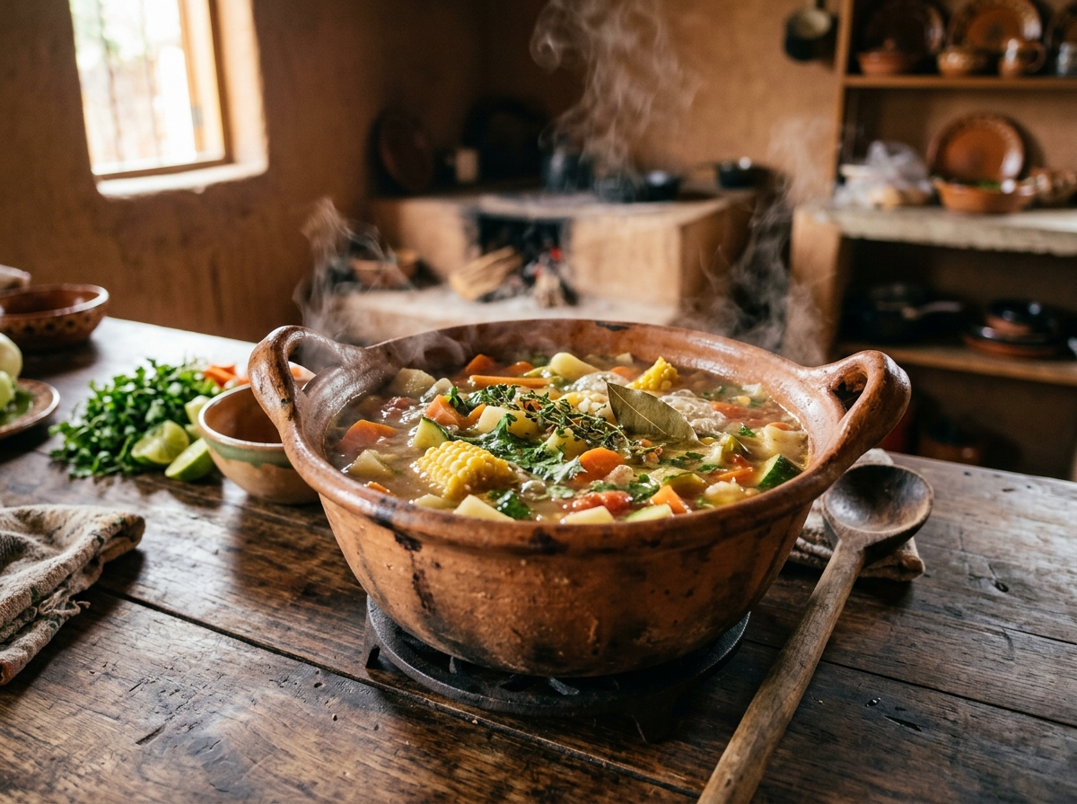 Caldo de verduras de rancho